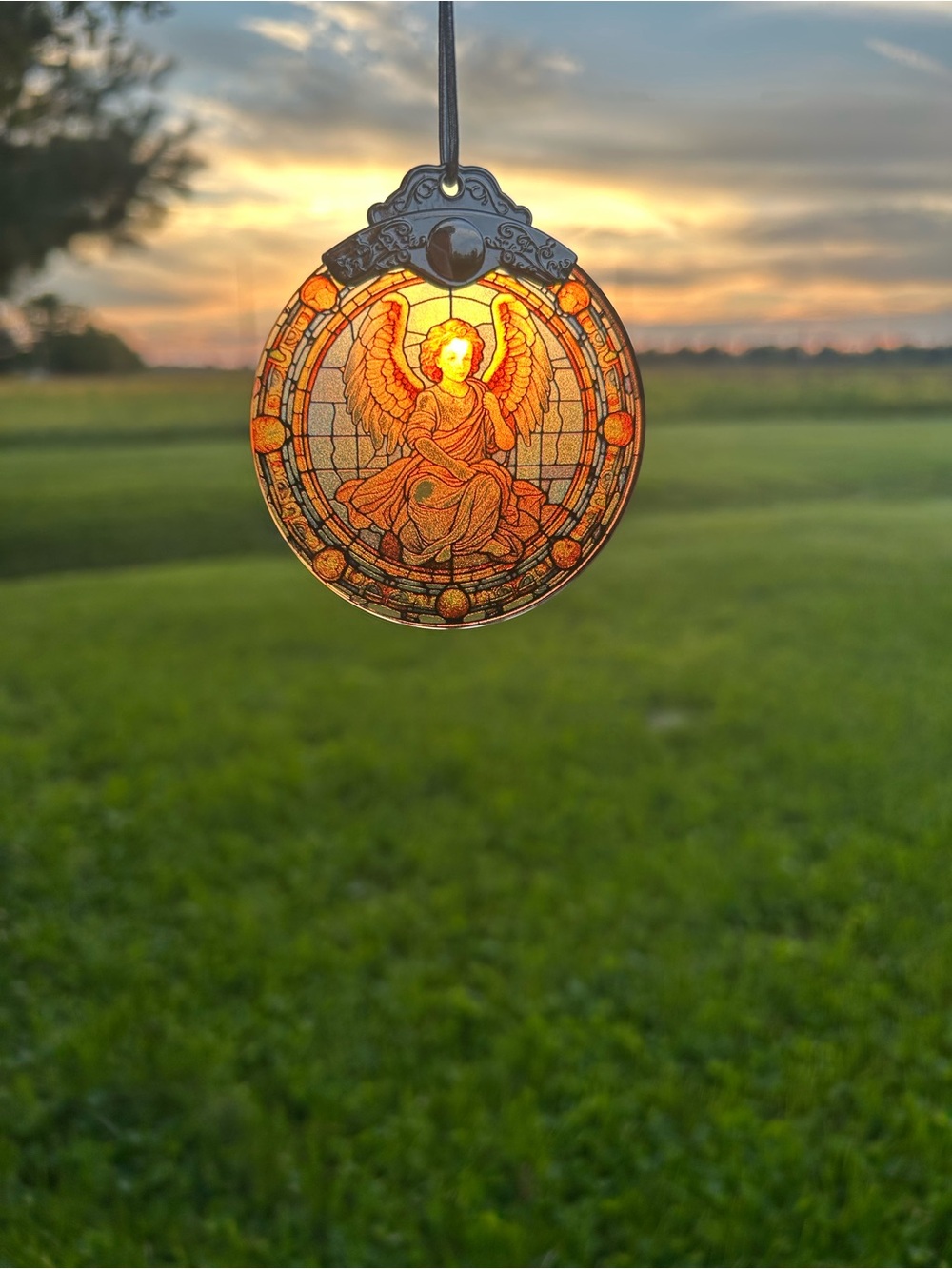 Angel Stained-Glass Ornament/Suncatcher 3 inch